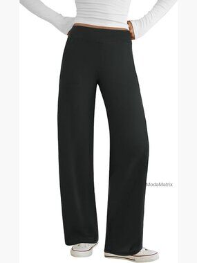 Wide Leg Yoga Pants with Pockets Stretch Dress Work Casual Lounge Sweatpants